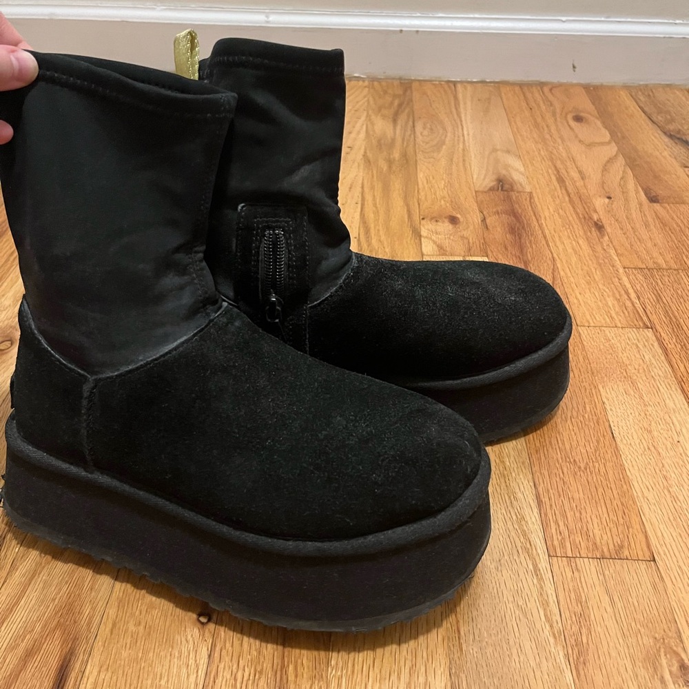 Black Ugg Platform Booties - image 9
